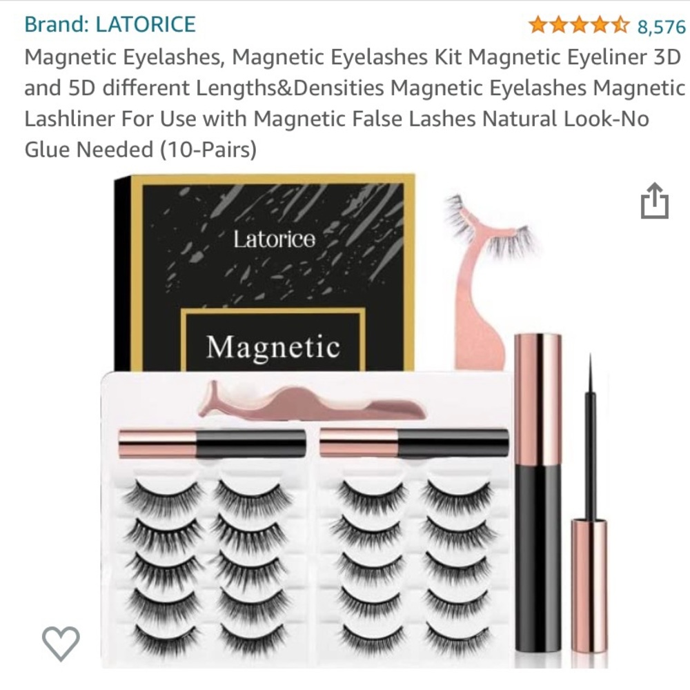 Magnetic false eyelashes Brand New